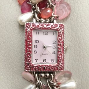 VINTAGE Boho Beaded Bracelet Watch
